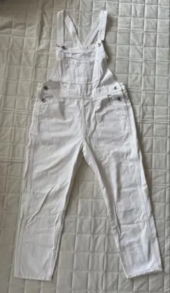 COLZA ホワイトデニム サロペット