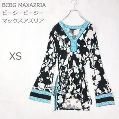 【ビーシービージーマックスアズリア】チュニック 幾何学 ボタニカル リボン XSのサムネイル