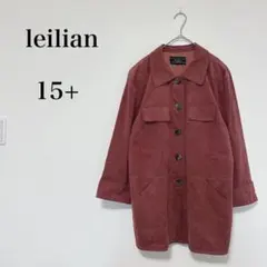 レリアン 大きいサイズ スエード調シャツジャケット 袖折り返し 大人【15＋】