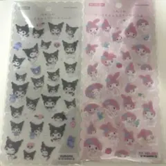 ふわふわサンリオキャラクターズし〜る　クロミ　マイメロ　2点セット