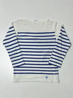 ORCIVAL ホワイト/ ブルー　マリンボーダー　長袖Tシャツ　サイズ2