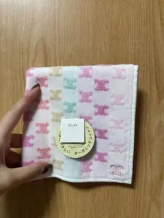 CELINE クマ柄 タオルハンカチ