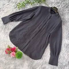 ✨LAUTREAMONT✨サイズ38(M) ピンタック ブラウス グレーのサムネイル