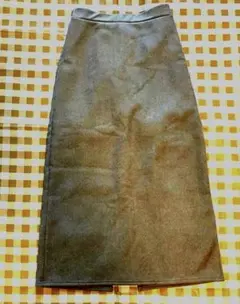 しまむら　グレー タイトロングスカート