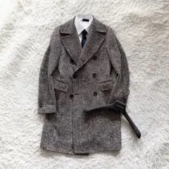 <美品>TAGLIATORE ネイビー ツイード ダブル チェスターコート 42 美品>TAGLIATORE ネイビー ツイード ダブル チェスターコート 42