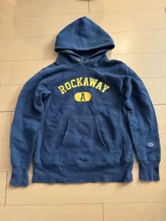 チャンピオン リバースウィーブ 青　青タグ M