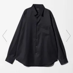 ウォッシャブル ビエラ ジャストルーズ レギュラーカラー シャツ S ネイビー