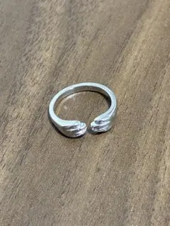 指輪　フリーサイズ　猫