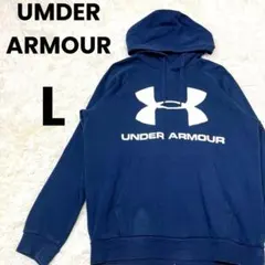 UMDER ARMOUR アンダーアーマー　プルオーバーパーカー　ビックロゴ　L