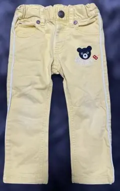 ミキハウス DOUBLE.B ロングパンツ クマ刺繍