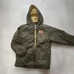 Miki House フード付きジャケット オリーブグリーン　リバーシブル