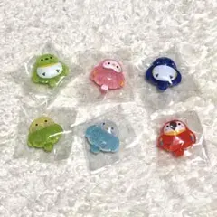 ラウンドワン限定　カラフルコトリ　デコレーション　シール　6種類