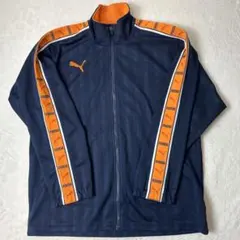 プーマ　トラックジャケット　ネイビー　オレンジ　S〜Mサイズ　プージャ　ジャージ