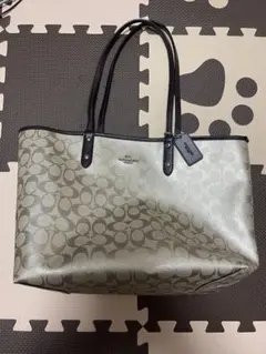 コーチ　COACH トートバッグ　肩掛け　PVC シグネチャー A4可