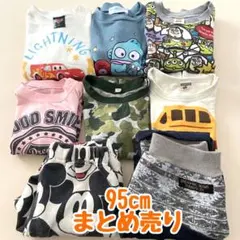 95cm まとめ売り トレーナー 長袖Tシャツ 裏起毛 ズボン 秋 冬 春