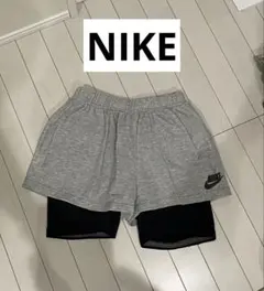 Nike グレーハーフパンツ インナーパンツ付き