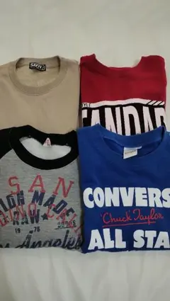 男児服　長袖トップスセット 4点　まとめ売り