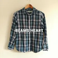 BEAMS HEART チェック柄 長袖シャツのサムネイル