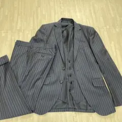 美品　ロロピアーナ　ストライプ 3ピース　スーツ ウール100%