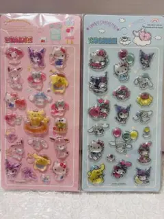 サンリオ　マイメロ　キティ　ボンボンドロップシール　2枚セット