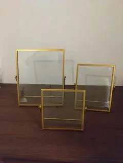 ゴールド　フォトフレーム　写真立て　3個セット