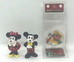 ディズニー ミッキー ミニー プルート フィギュア3点セット 置物 陶器のサムネイル