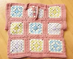 ベビー用グラニースクエアのベスト　90cm 手編み