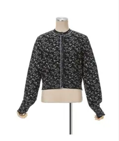 Floral Motif Glitter Knit Cardiganのサムネイル