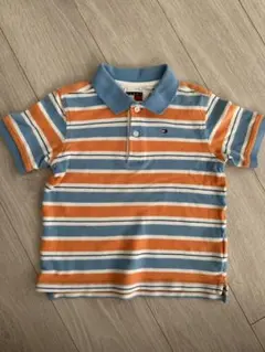 アメリカ購入トミーヒルフィガー2Tポロシャツ古着ヴィンテージ  ラルフ　フラッグ