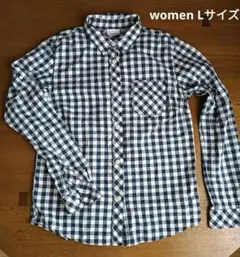 Columbia コロンビア アウトドア長袖チェックシャツ ネイビー