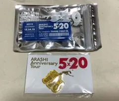 嵐/5×20 会場限定グッズ　アクリルプレート　青、チャーム黄　２個セット