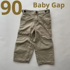 babyGap 暖かい！ライナー付き裏フリース チノパンツ 90cm