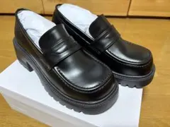 【試着のみ新品】　おでこ ローファー 厚底 25.0cm 3Lのサムネイル