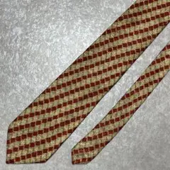 Italy 美品 90s エルメネジルドゼニア ネクタイ 総柄 ストライプ