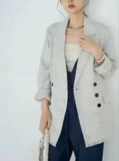 ツイードフリンジジャケット アイボリー /esica エシカ 同型