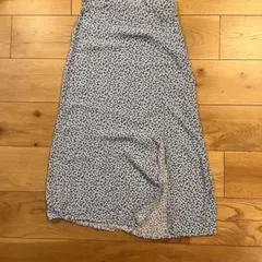 H&M 花柄ロングスカート EUR 38 水色