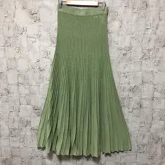 【UNITED ARROWS】ニットプリーツ スカート アンダースカート付 S