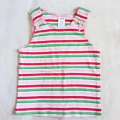 USA 子供服 GYMBOREE ボーダー タンクトップ 5T 飾りリボンのサムネイル