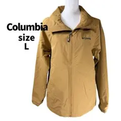 美品 コロンビア オムニヒート ナイロンジャケット L ベージュ メンズ 防寒