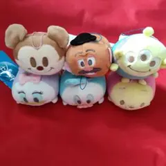 ディズニー　もちもち素材　マスコット ぬいぐるみセット