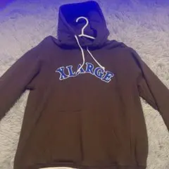 XLARGE ブラウン フード付きパーカー Sサイズのサムネイル