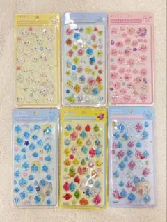 しずくちゃんボンボンドロップシール 6シートセット