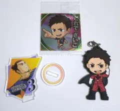 ☆GWセール☆ハイキュー!!澤村ラバーマスコット/シール/東峰キャラスタンドミニ