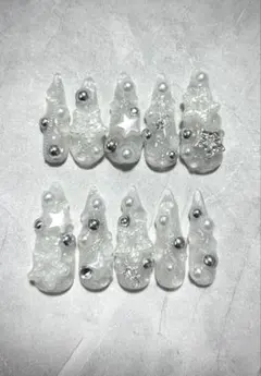 ニュアンス ネイルチップ ウィッシュコア ピアス シズニルック ドリームコア