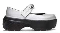 クロックス ストンプ メタリック メリー ジェーン crocs 厚底 25cm