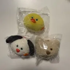 mojojojo フェイスマスコット 3点セット ひよこ いぬ くま