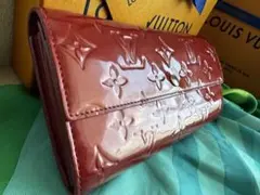 Louis Vuitton ポルトフォイユサラ 長財布 ポムダムールレッド