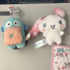 【新品】ハンギョドン & 初音ミク x シナモロール マスコット 豪華2点セット