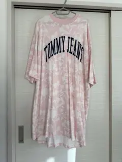 TOMMY JEANS ピンク オーバーサイズ　ワンピース
