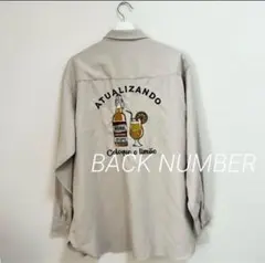 BACK NUMBER バックナンバー 刺繍 ビッグ シルエット シャツ